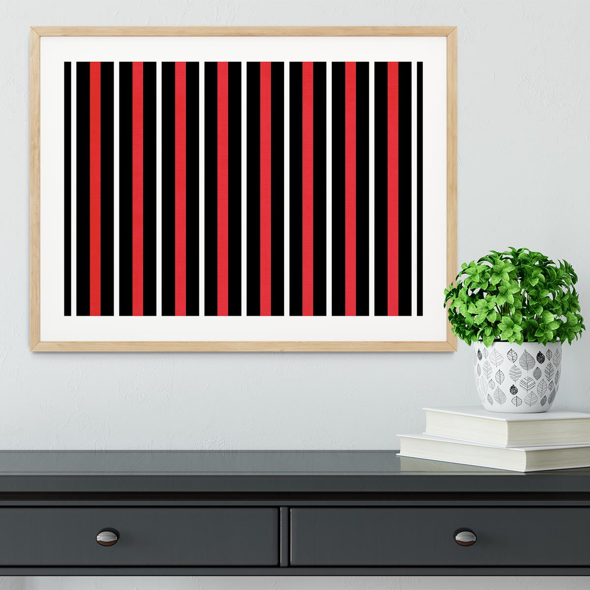Funky Stripes FS4 Framed Print - Canvas Art Rocks - 3