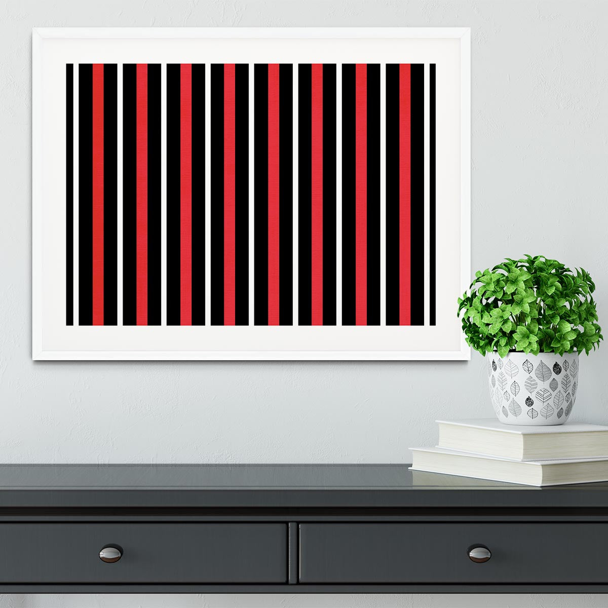 Funky Stripes FS4 Framed Print - Canvas Art Rocks - 5
