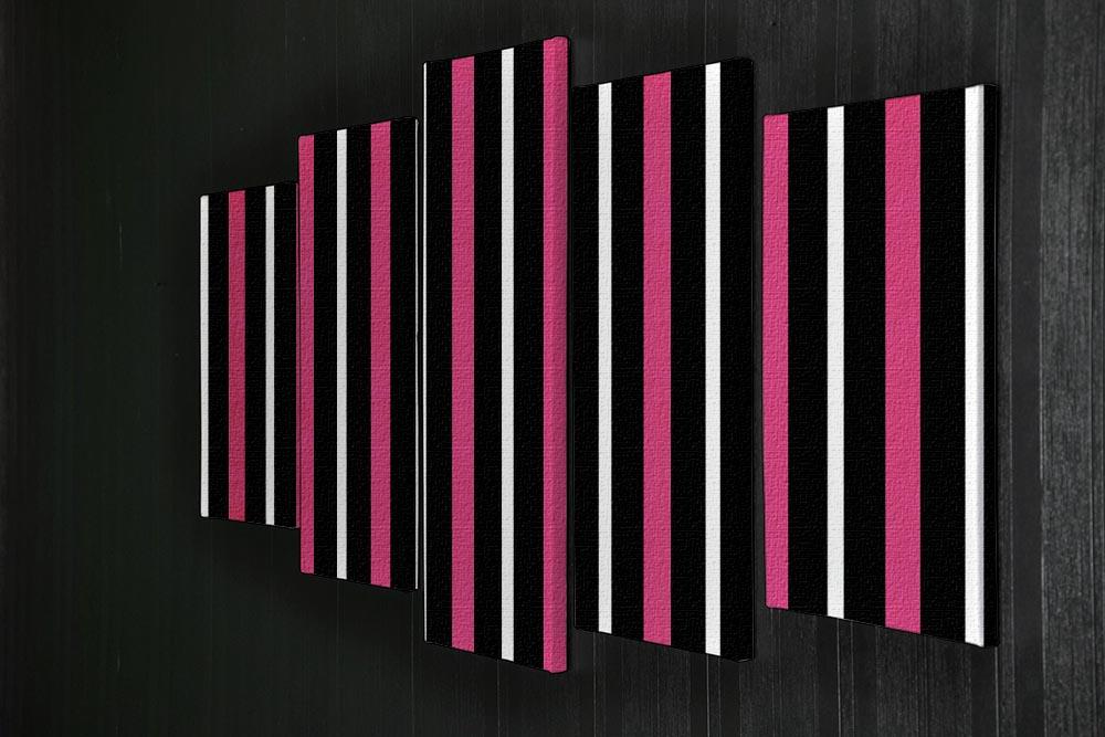 Funky Stripes FS 5 Split Panel Canvas - Canvas Art Rocks - 2
