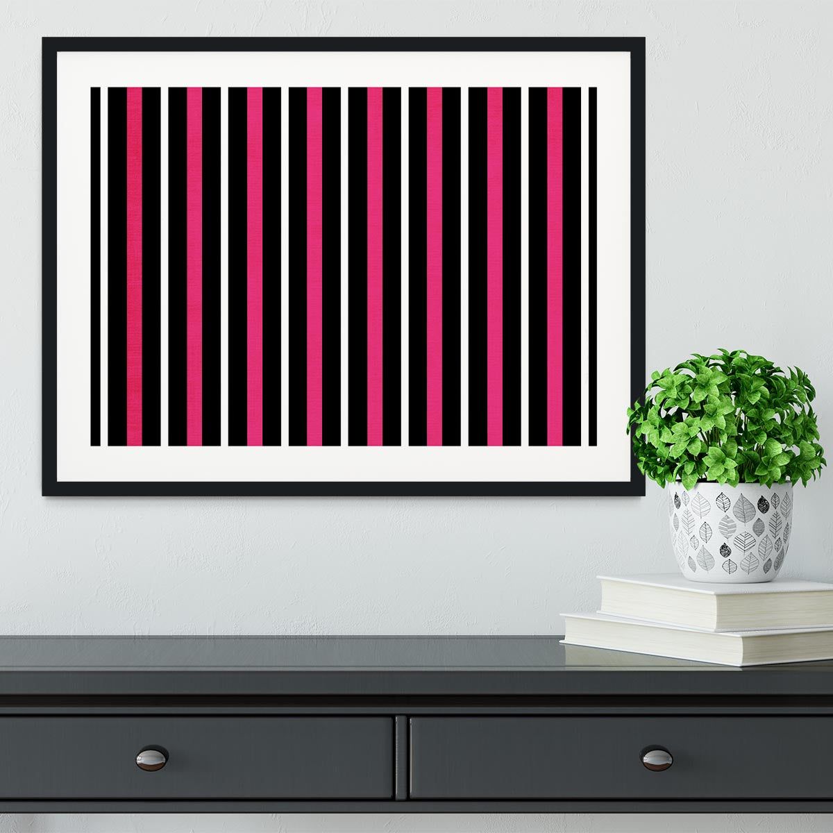 Funky Stripes FS Framed Print - Canvas Art Rocks - 1