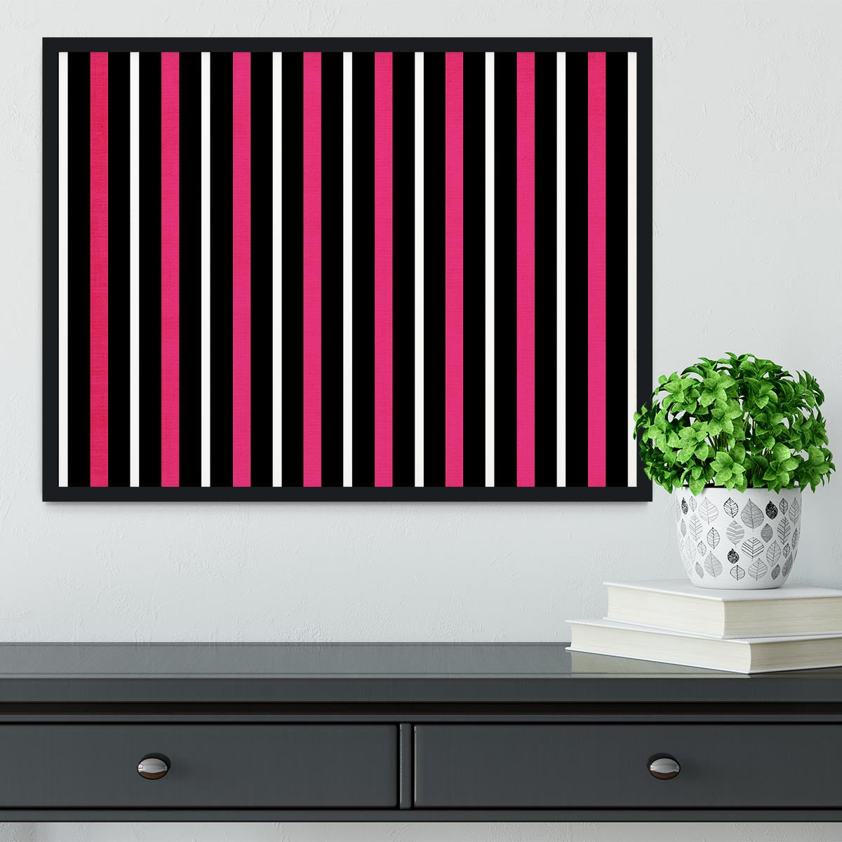 Funky Stripes FS Framed Print - Canvas Art Rocks - 2