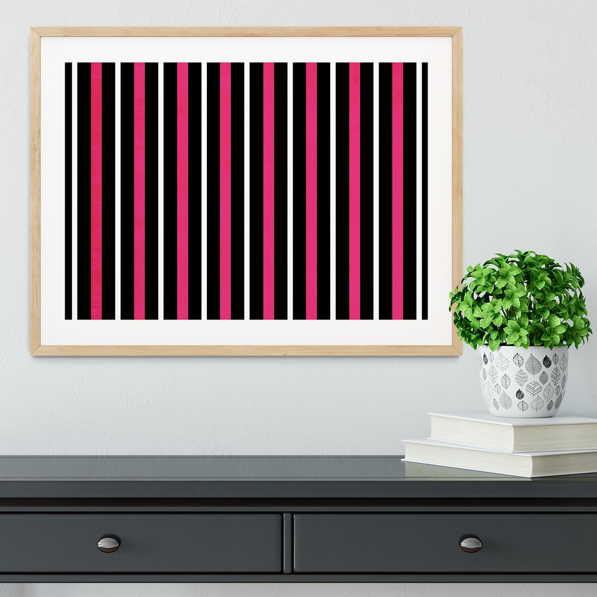 Funky Stripes FS Framed Print - Canvas Art Rocks - 3