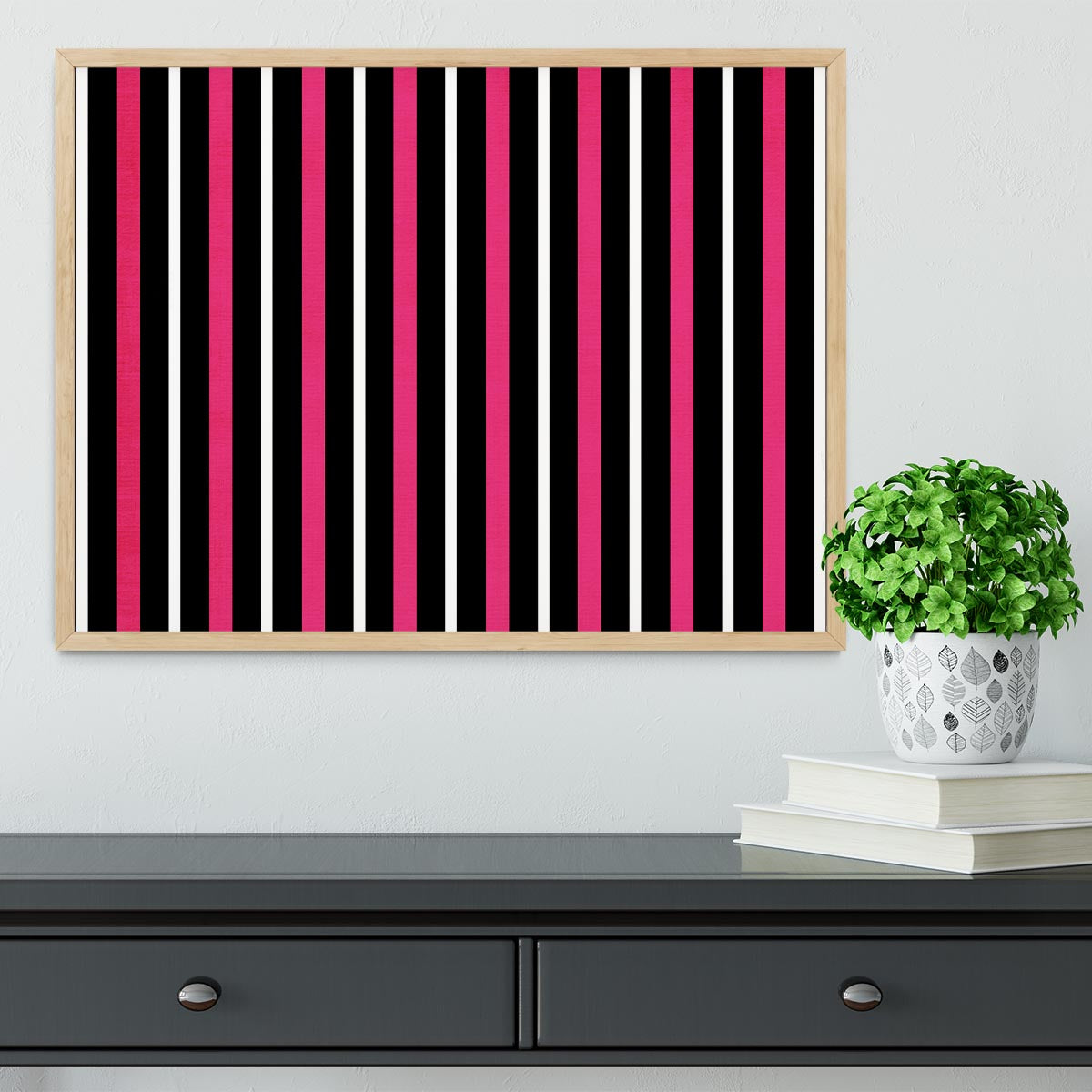 Funky Stripes FS Framed Print - Canvas Art Rocks - 4