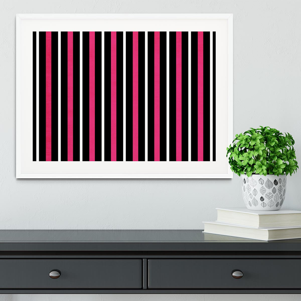 Funky Stripes FS Framed Print - Canvas Art Rocks - 5
