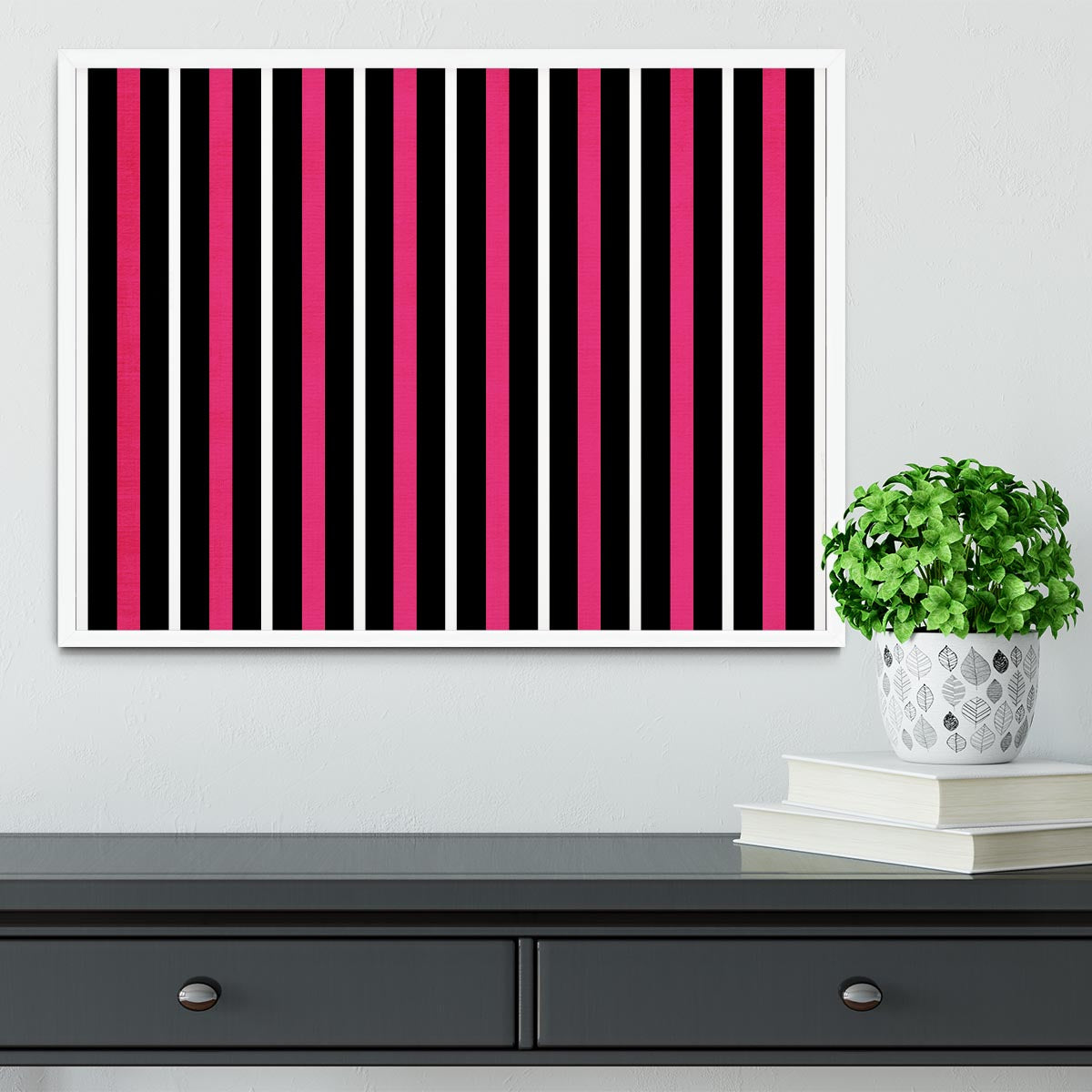 Funky Stripes FS Framed Print - Canvas Art Rocks -6