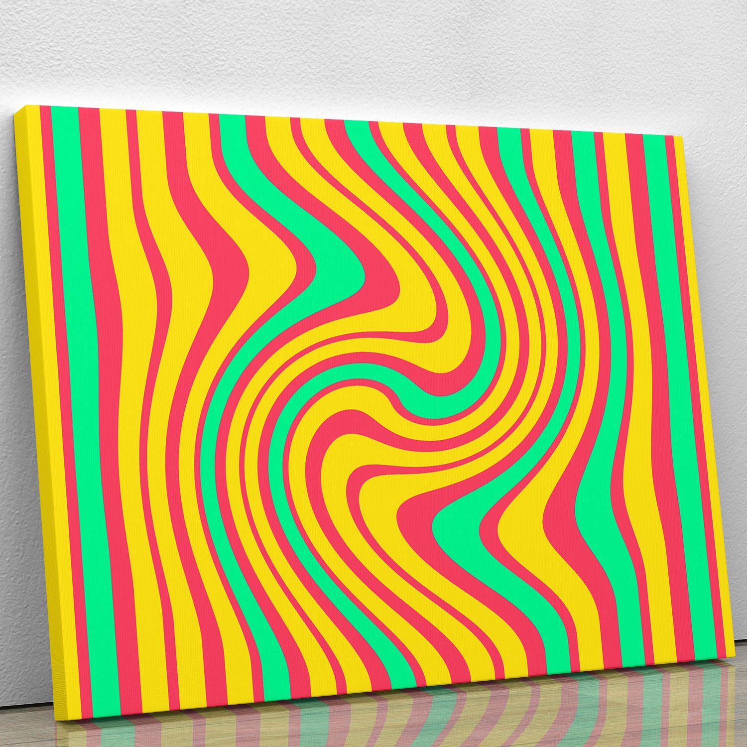 Funky Stripes Swirl 4 Canvas Print or Poster - Canvas Art Rocks - 1
