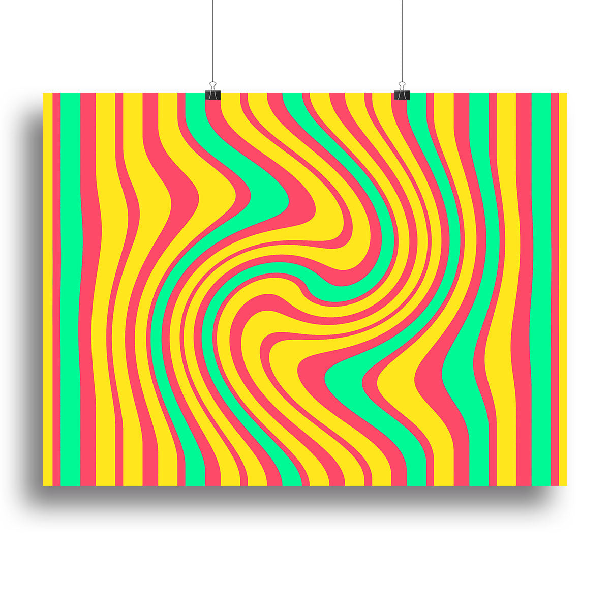 Funky Stripes Swirl 4 Canvas Print or Poster - Canvas Art Rocks - 2