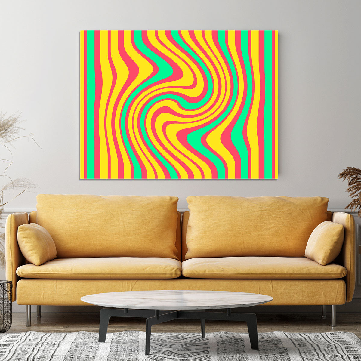 Funky Stripes Swirl 4 Canvas Print or Poster - Canvas Art Rocks - 4