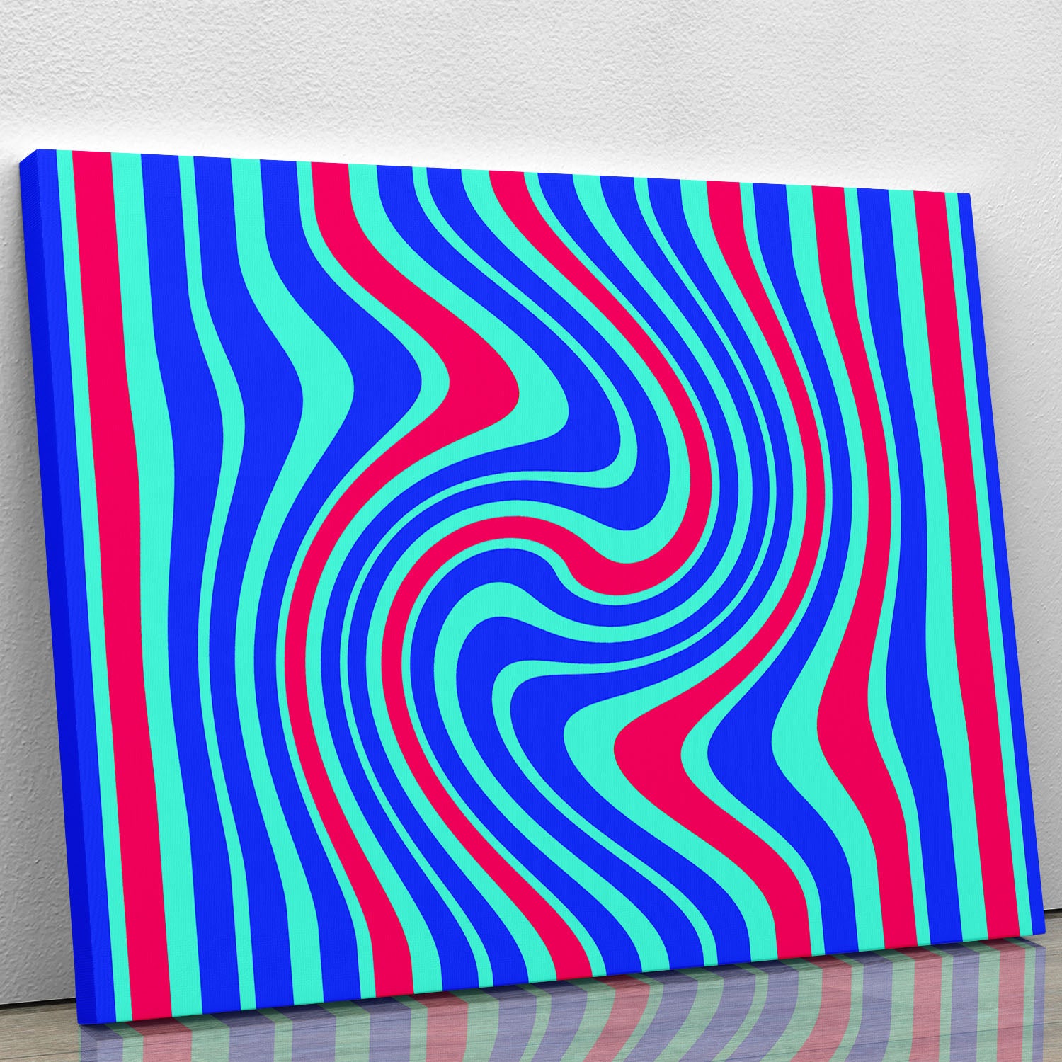 Funky Stripes Swirl 5 Canvas Print or Poster - Canvas Art Rocks - 1
