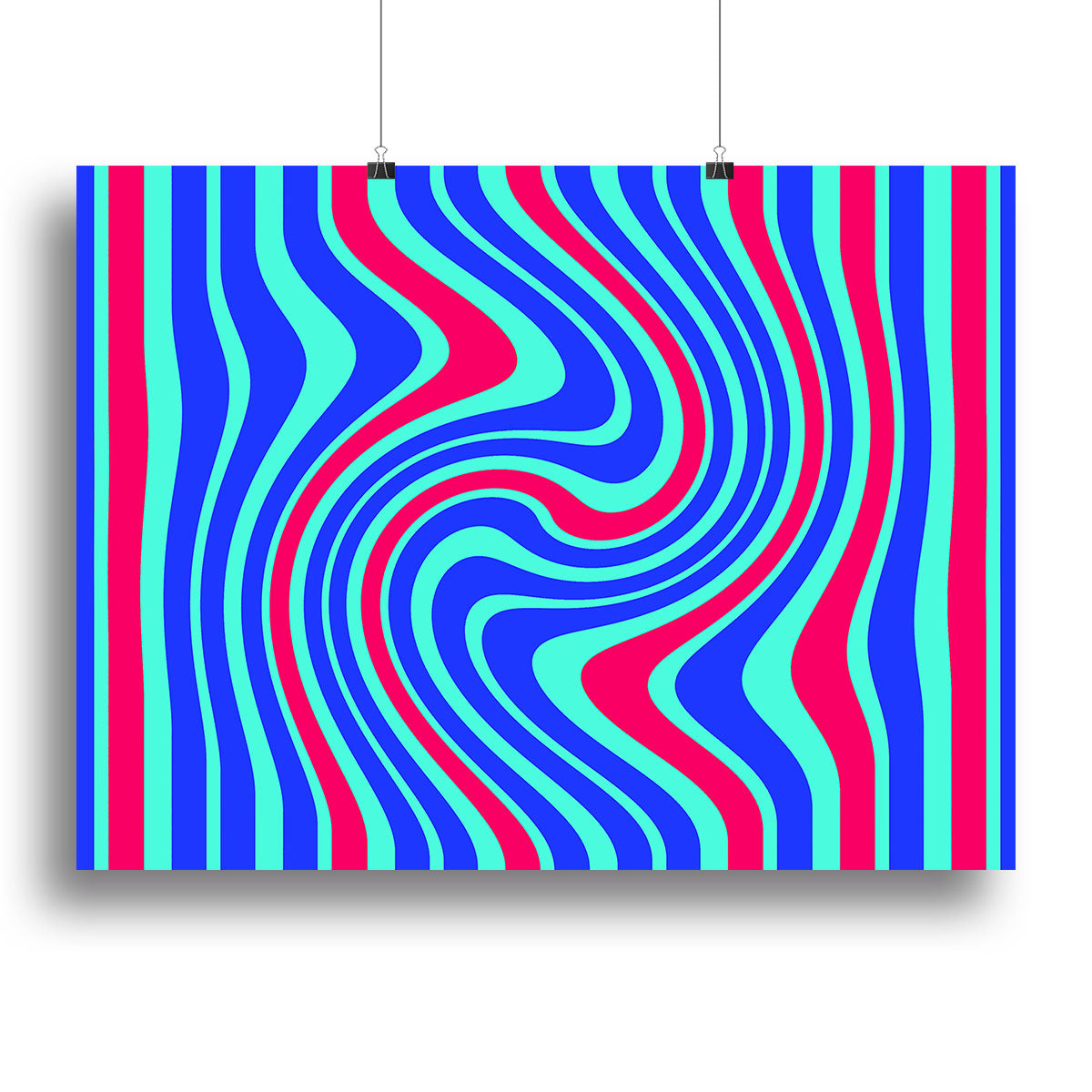 Funky Stripes Swirl 5 Canvas Print or Poster - Canvas Art Rocks - 2