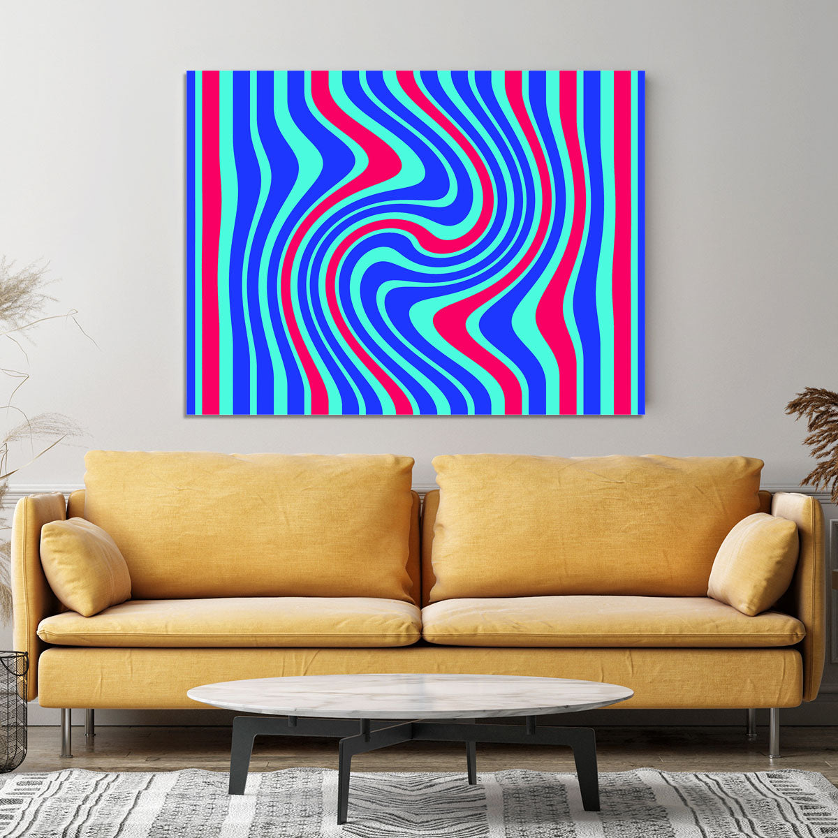 Funky Stripes Swirl 5 Canvas Print or Poster - Canvas Art Rocks - 4