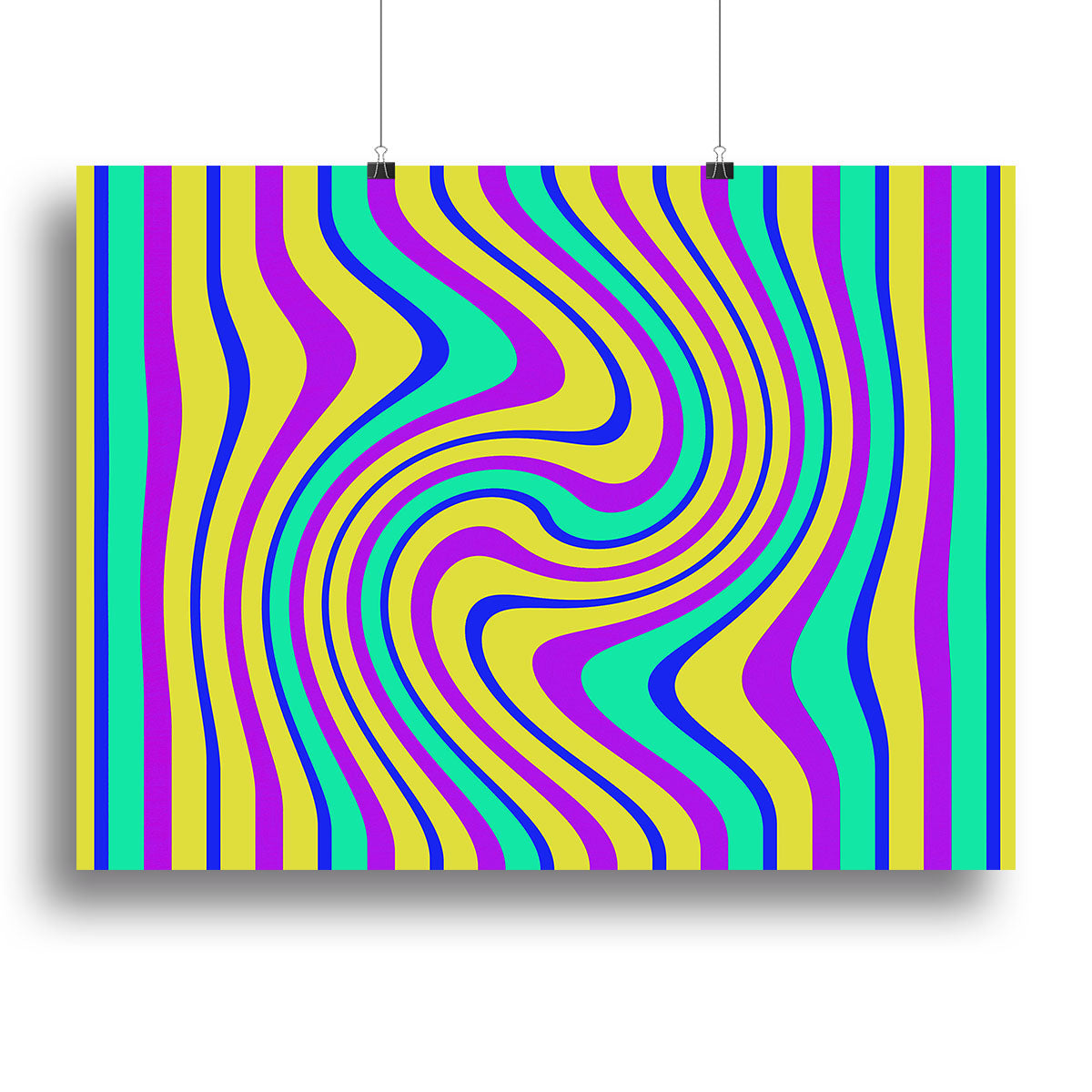 Funky Stripes Swirl Canvas Print or Poster - Canvas Art Rocks - 2
