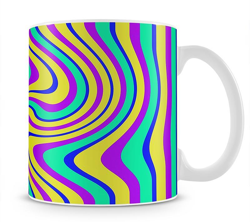 Funky Stripes Swirl Mug - Canvas Art Rocks - 1