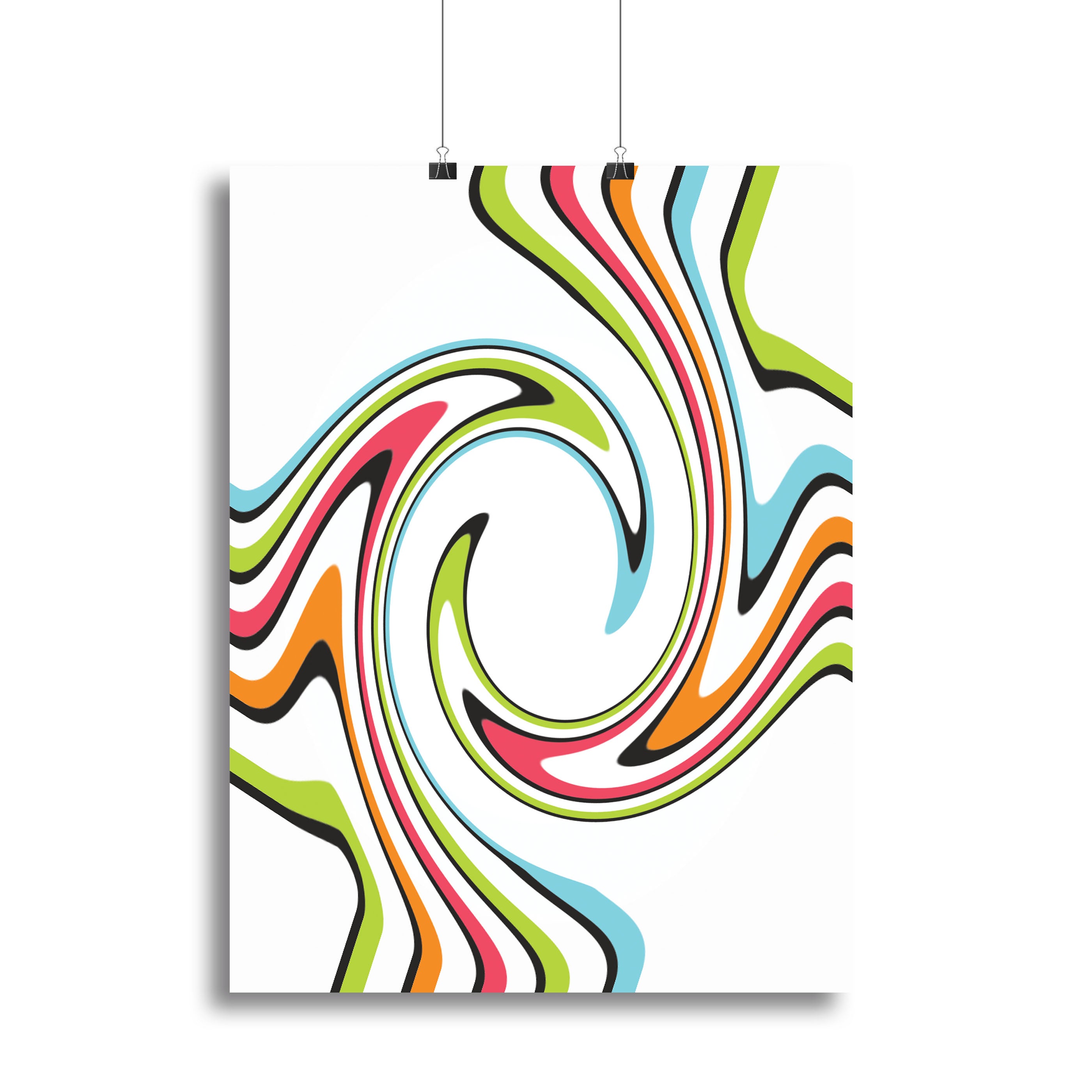 Funky Twirl Canvas Print or Poster - Canvas Art Rocks - 2