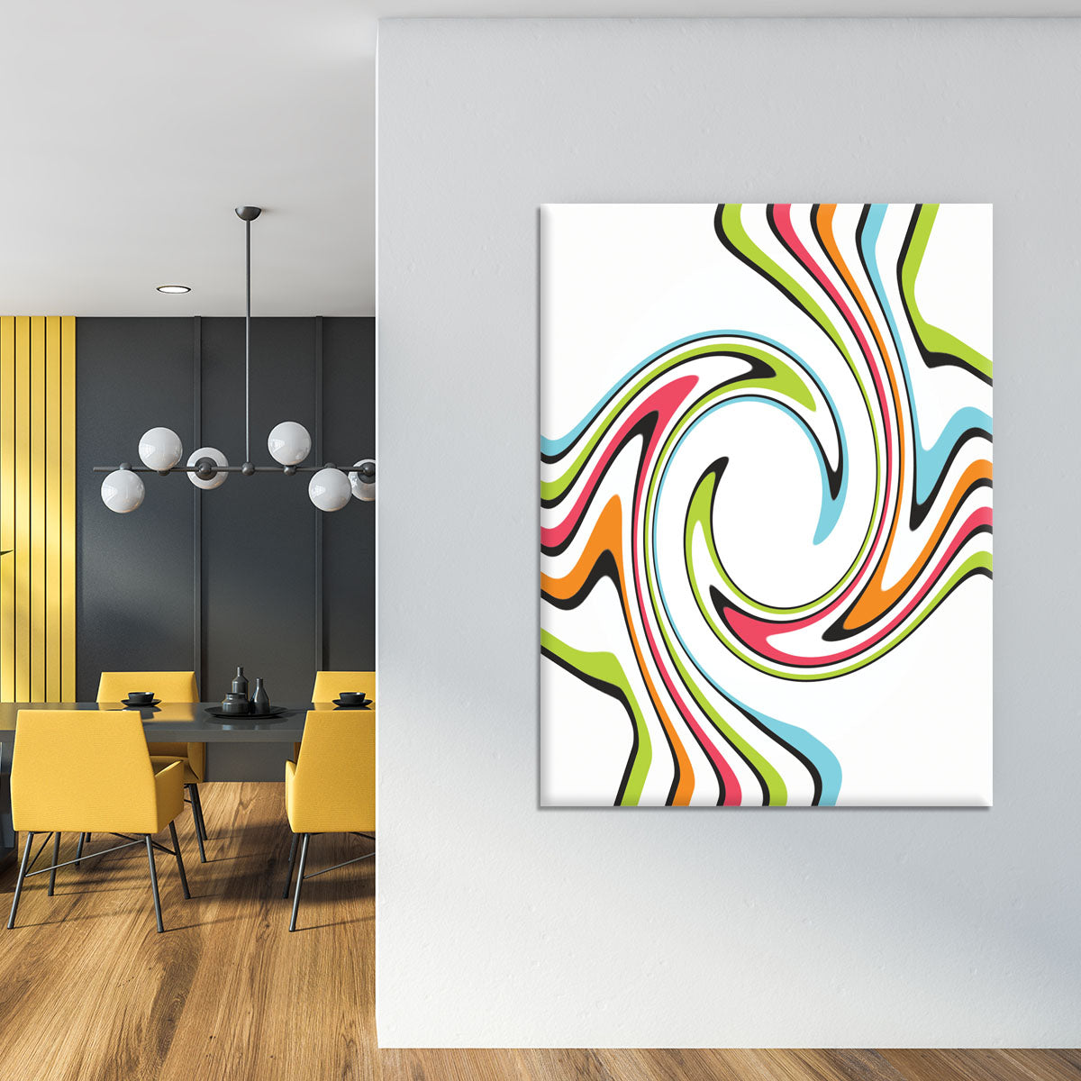 Funky Twirl Canvas Print or Poster - Canvas Art Rocks - 4