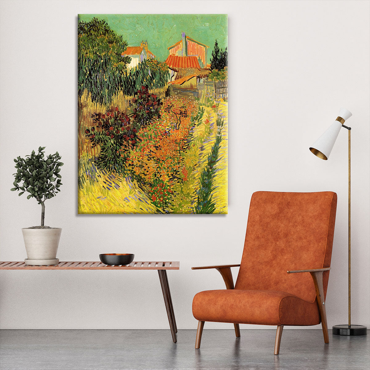 Garden Behind a House by Van Gogh Canvas Print or Poster - Canvas Art Rocks - 6