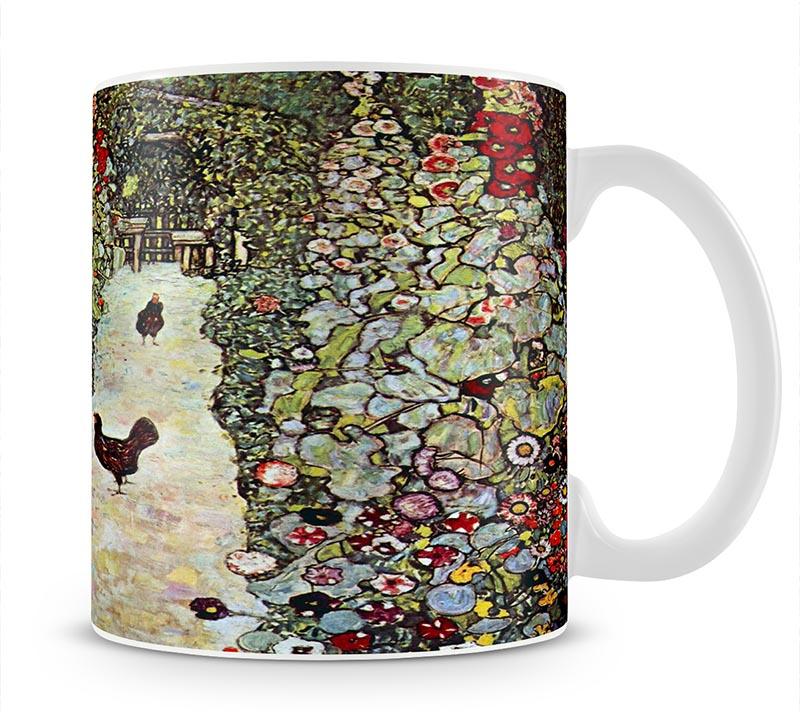 Garden Path with Chickens by Klimt Mug - Canvas Art Rocks - 1