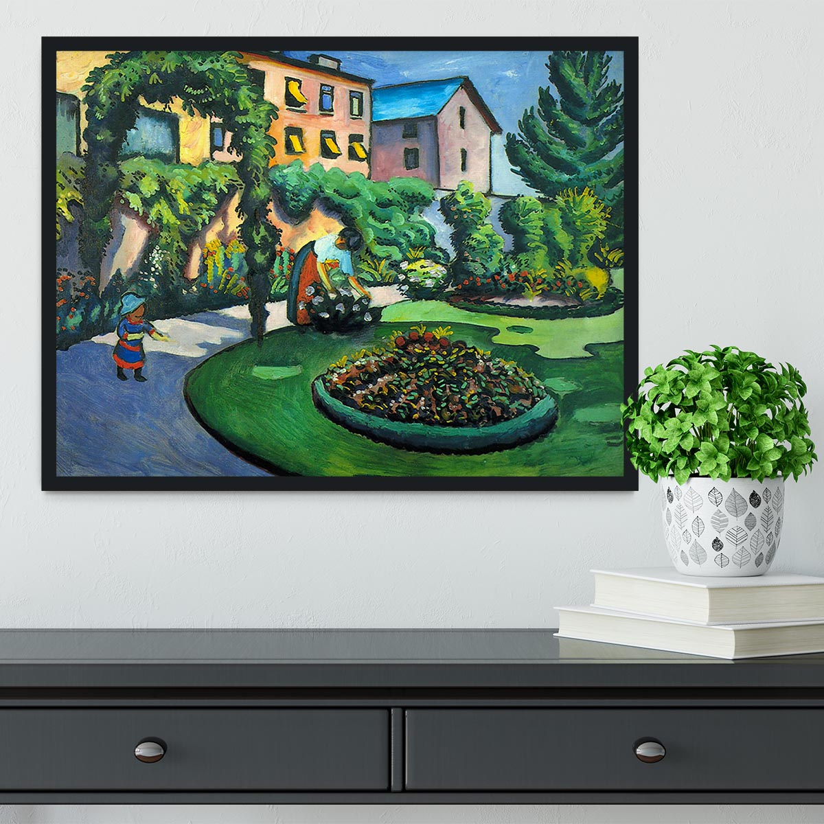 Garden image by Macke Framed Print - Canvas Art Rocks - 2