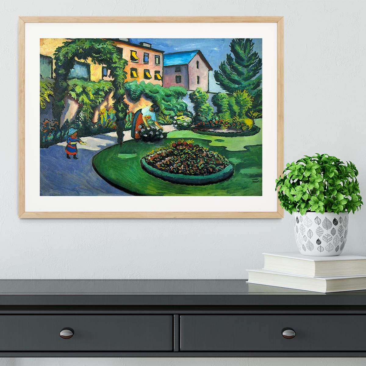 Garden image by Macke Framed Print - Canvas Art Rocks - 3