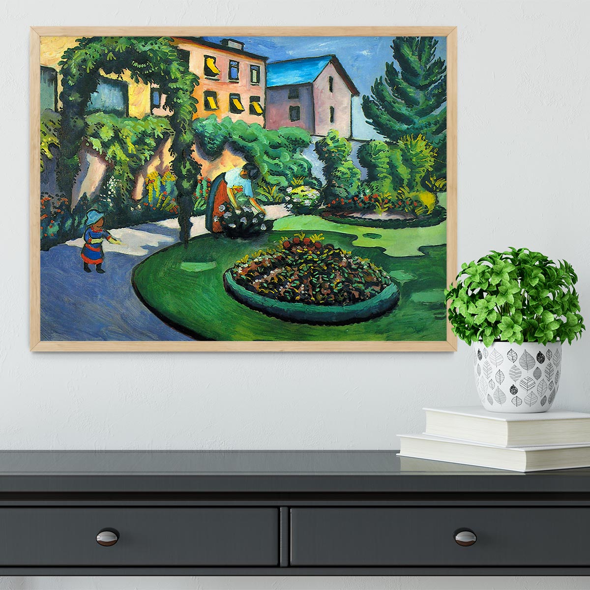 Garden image by Macke Framed Print - Canvas Art Rocks - 4