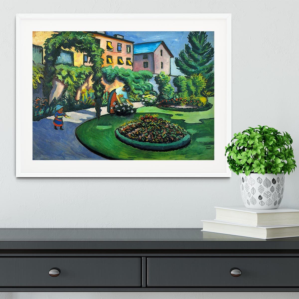 Garden image by Macke Framed Print - Canvas Art Rocks - 5