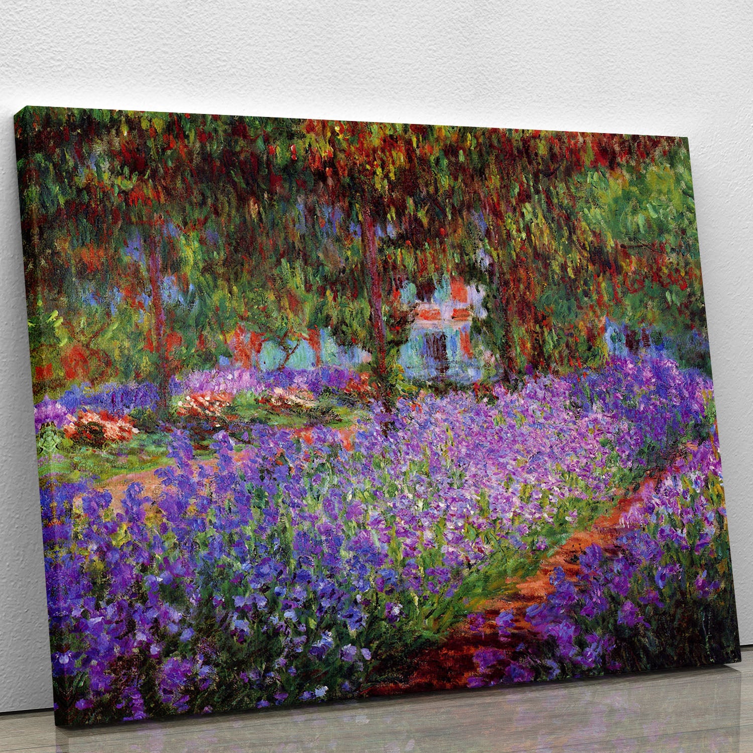 Garden in Giverny by Monet Canvas Print or Poster - Canvas Art Rocks - 1
