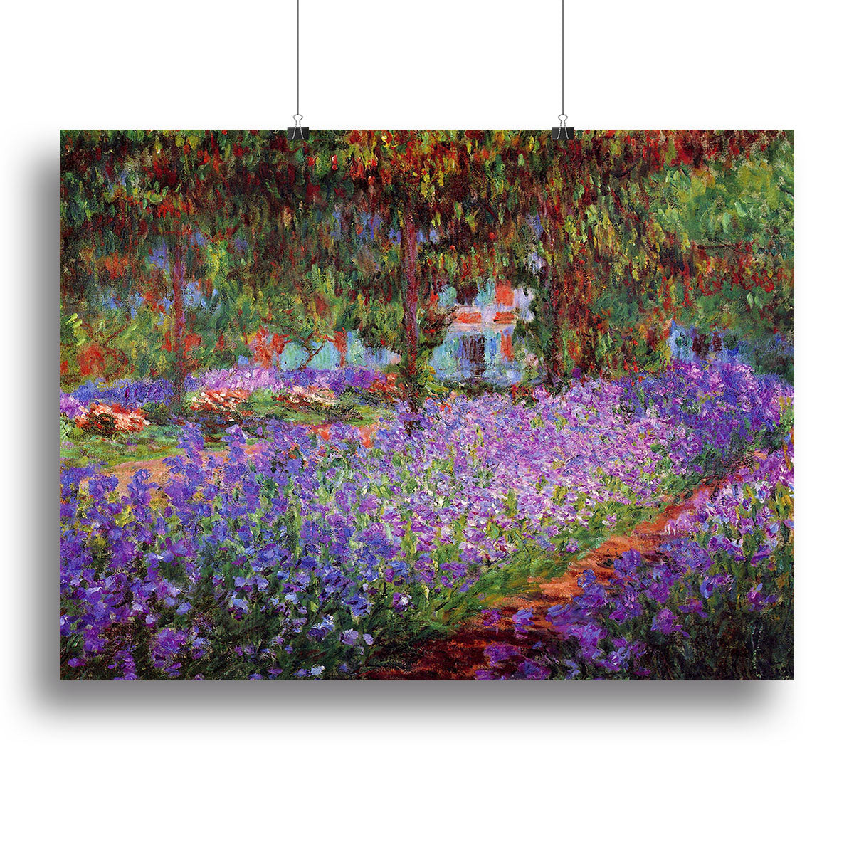Garden in Giverny by Monet Canvas Print or Poster - Canvas Art Rocks - 2