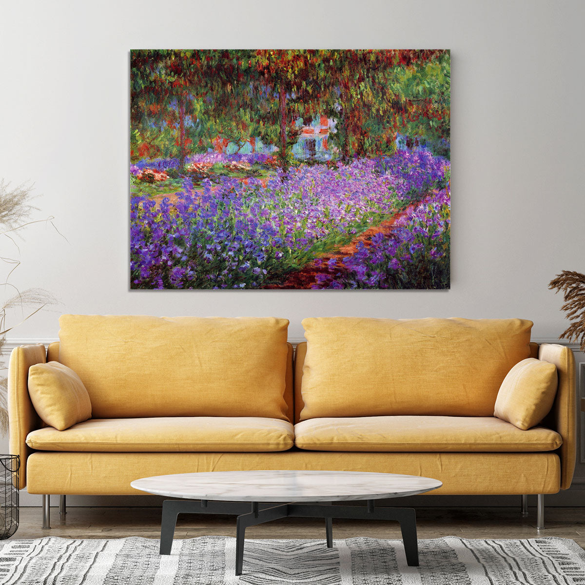 Garden in Giverny by Monet Canvas Print or Poster - Canvas Art Rocks - 4