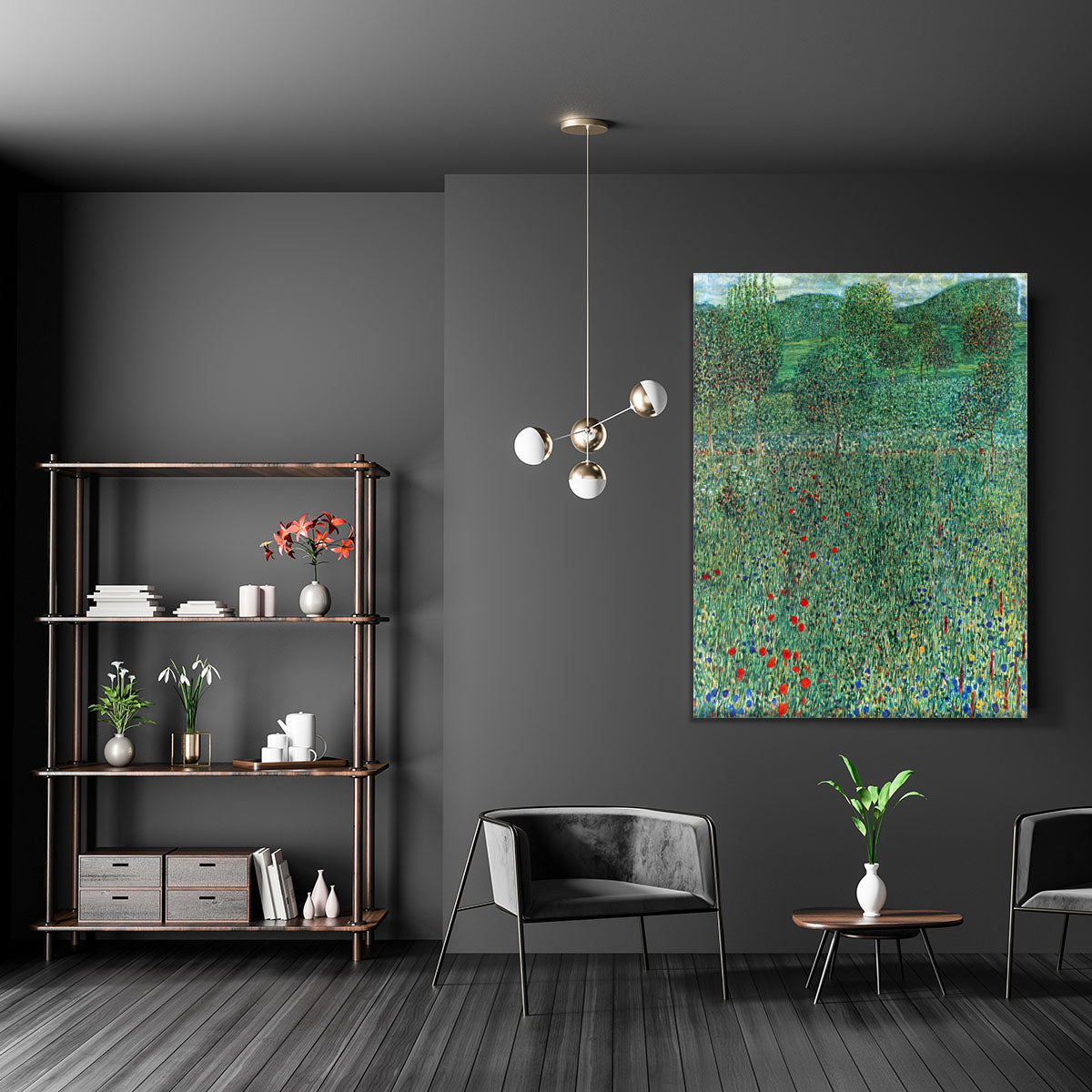 Garden landscape by Klimt Canvas Print or Poster - Canvas Art Rocks - 5