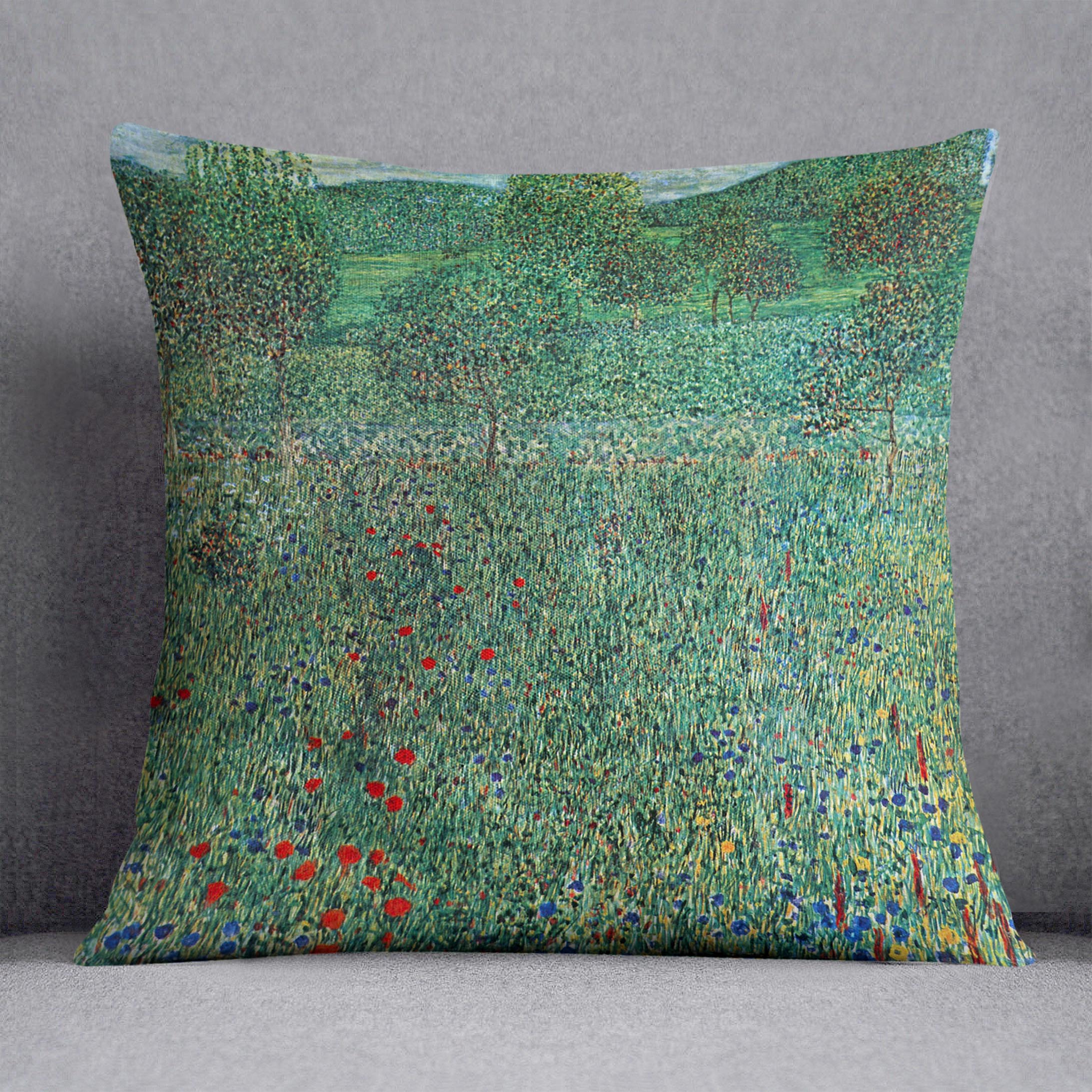 Garden landscape by Klimt Cushion