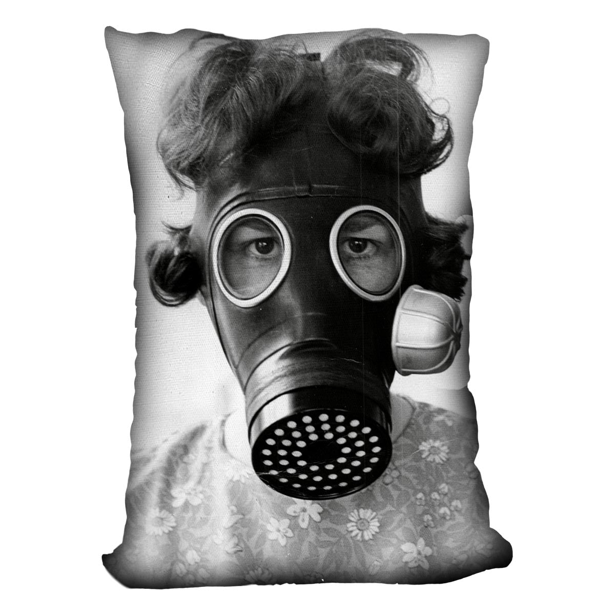 Gas Mask Cushion - Canvas Art Rocks - 4