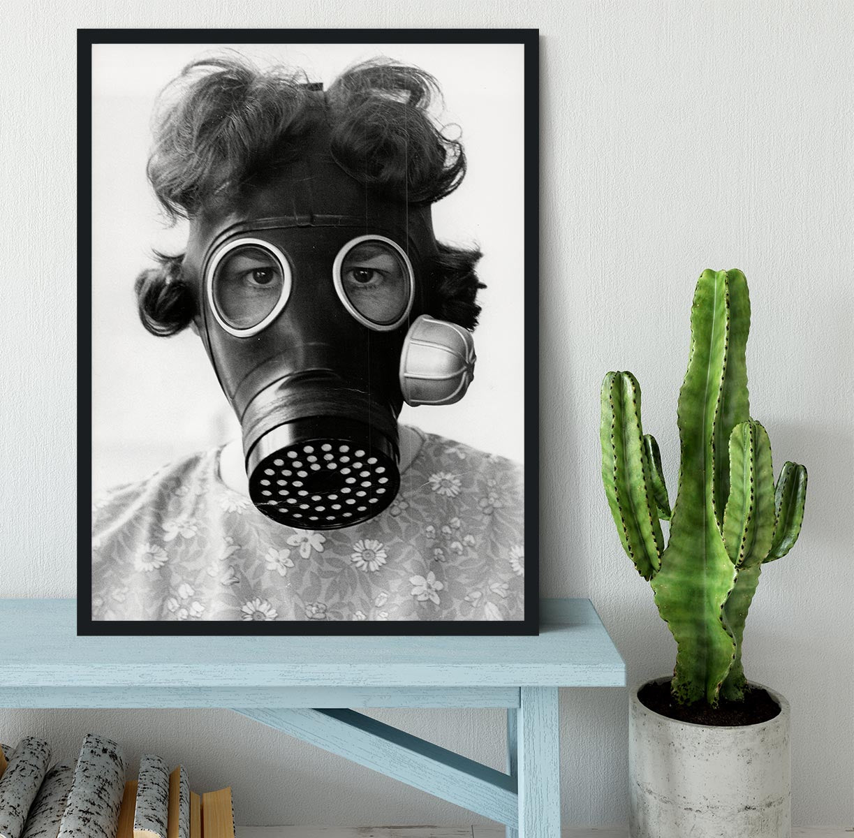 Gas Mask Framed Print - Canvas Art Rocks - 2