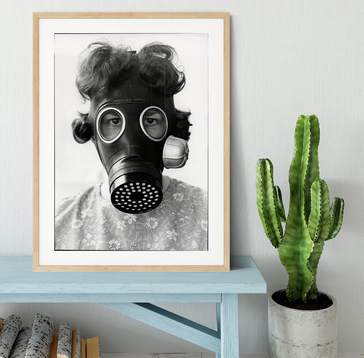 Gas Mask Framed Print - Canvas Art Rocks - 3