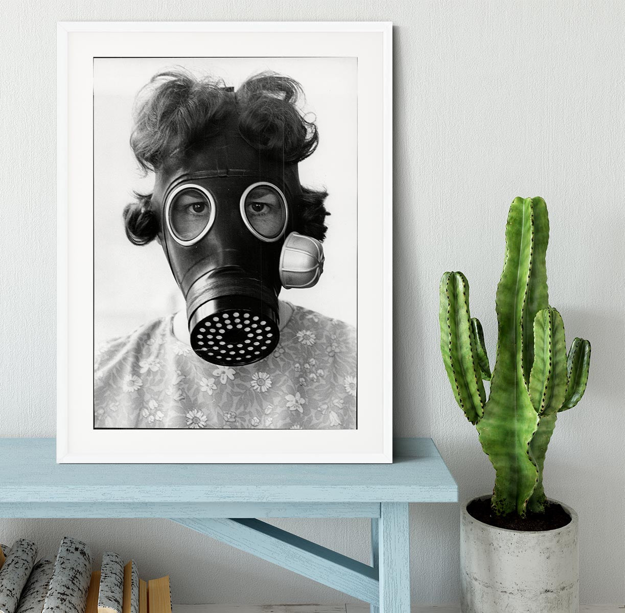 Gas Mask Framed Print - Canvas Art Rocks - 5