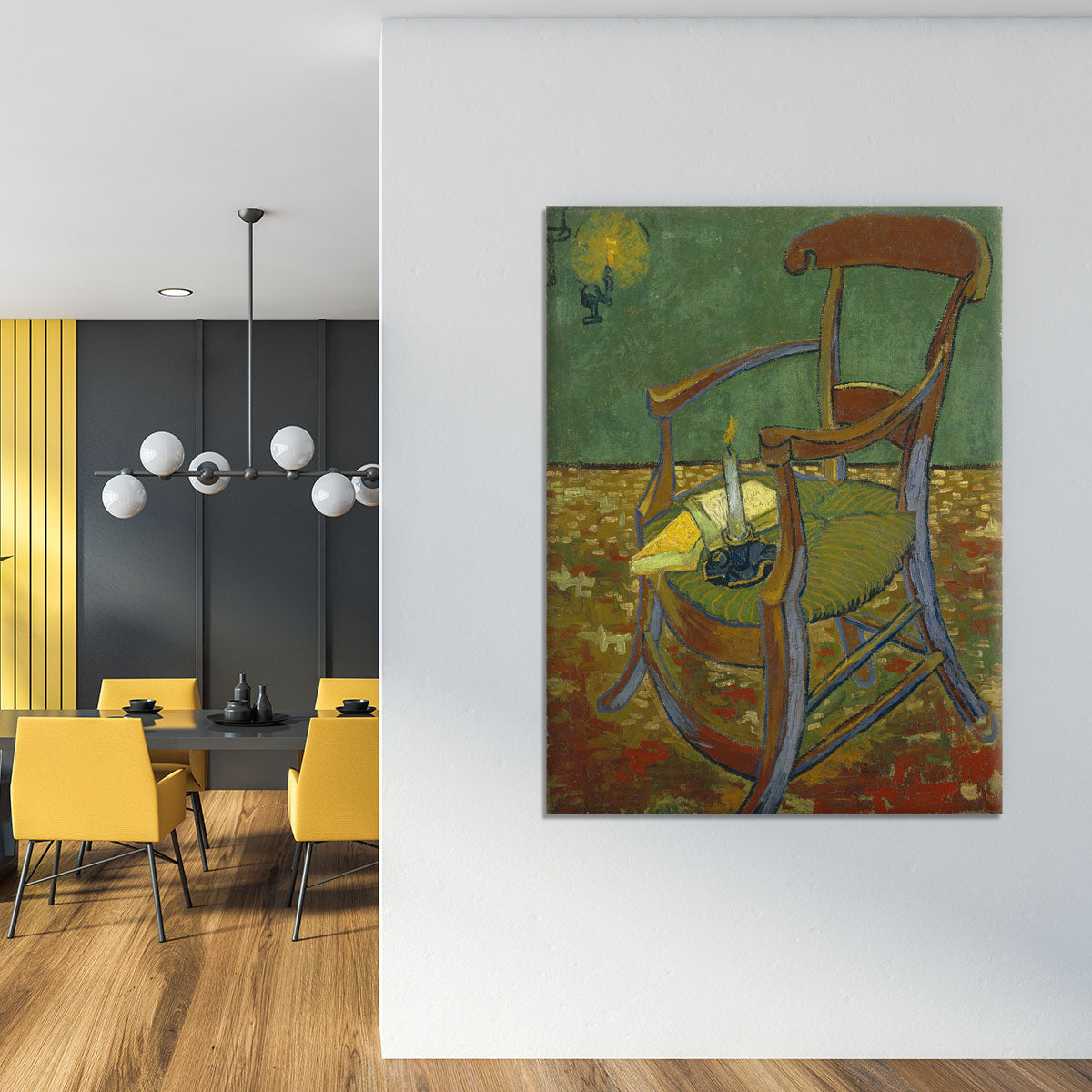 Gauguins chair by Van Gogh Canvas Print or Poster - Canvas Art Rocks - 4