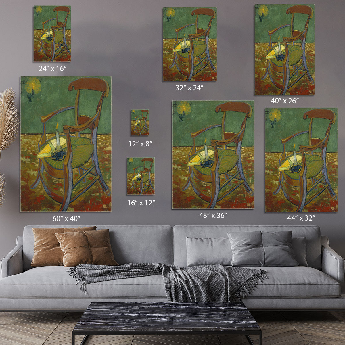 Gauguins chair by Van Gogh Canvas Print or Poster - Canvas Art Rocks - 7