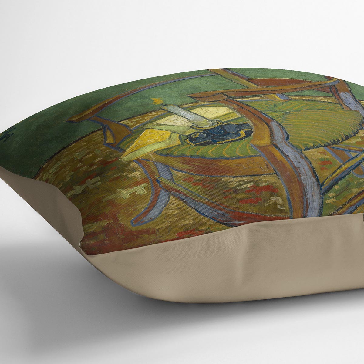 Gauguins chair by Van Gogh Cushion
