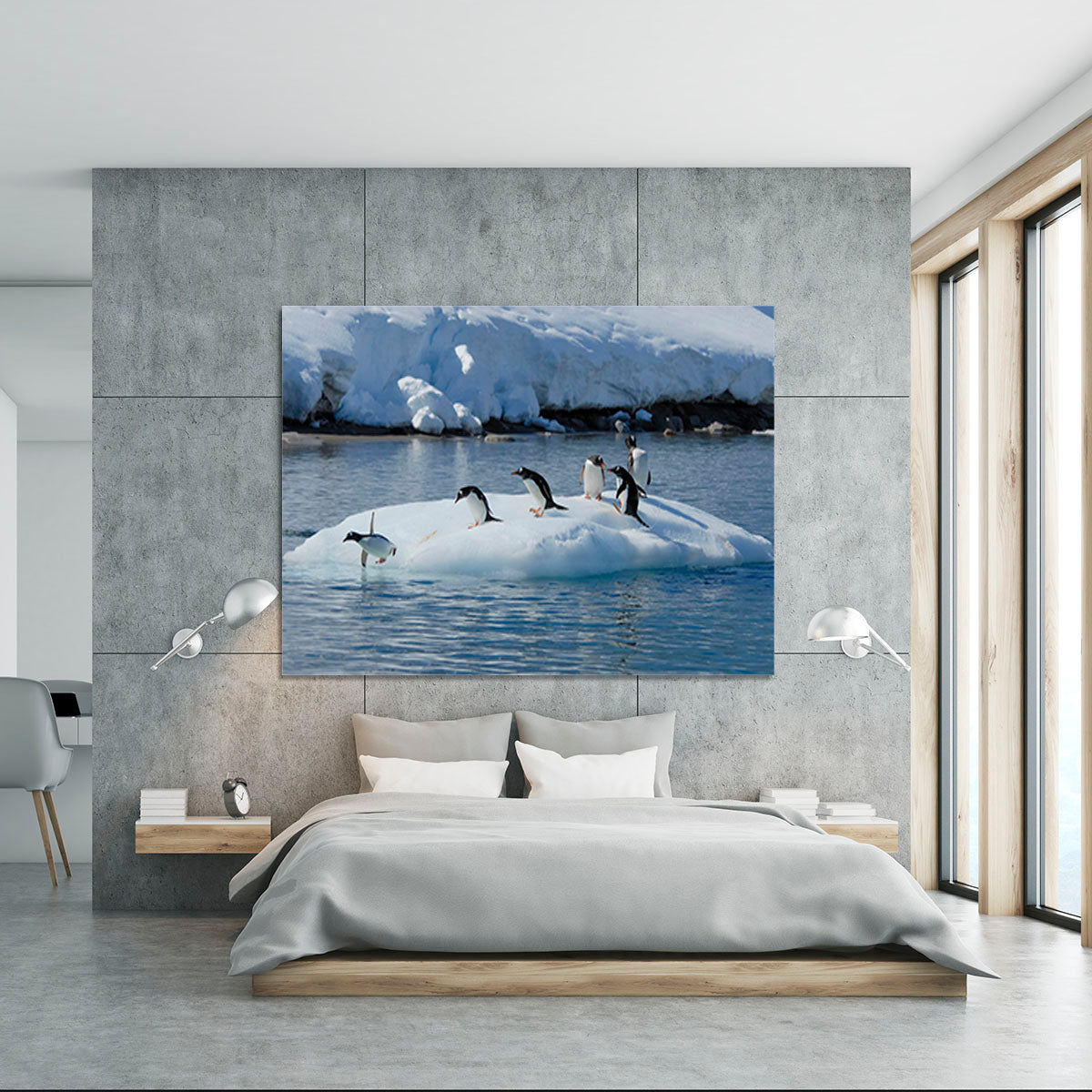 Gentoo Penguin playtime Canvas Print or Poster - Canvas Art Rocks - 5