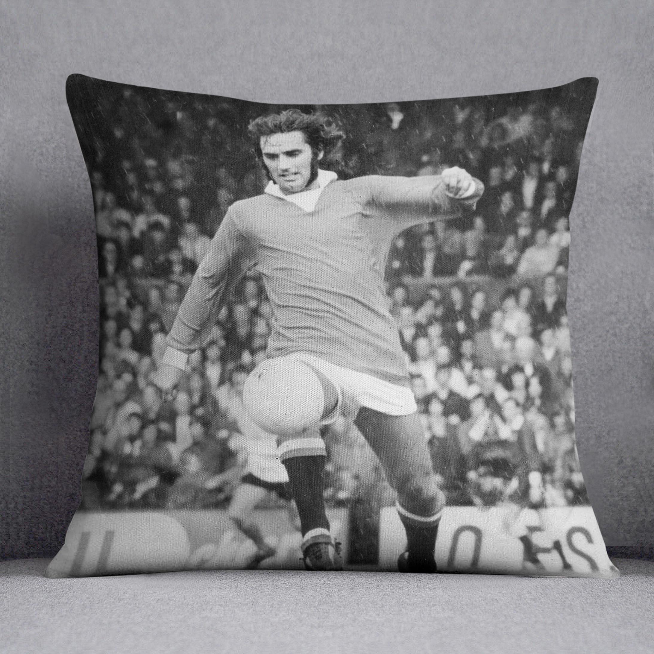 George Best Manchester United in 1971 Cushion