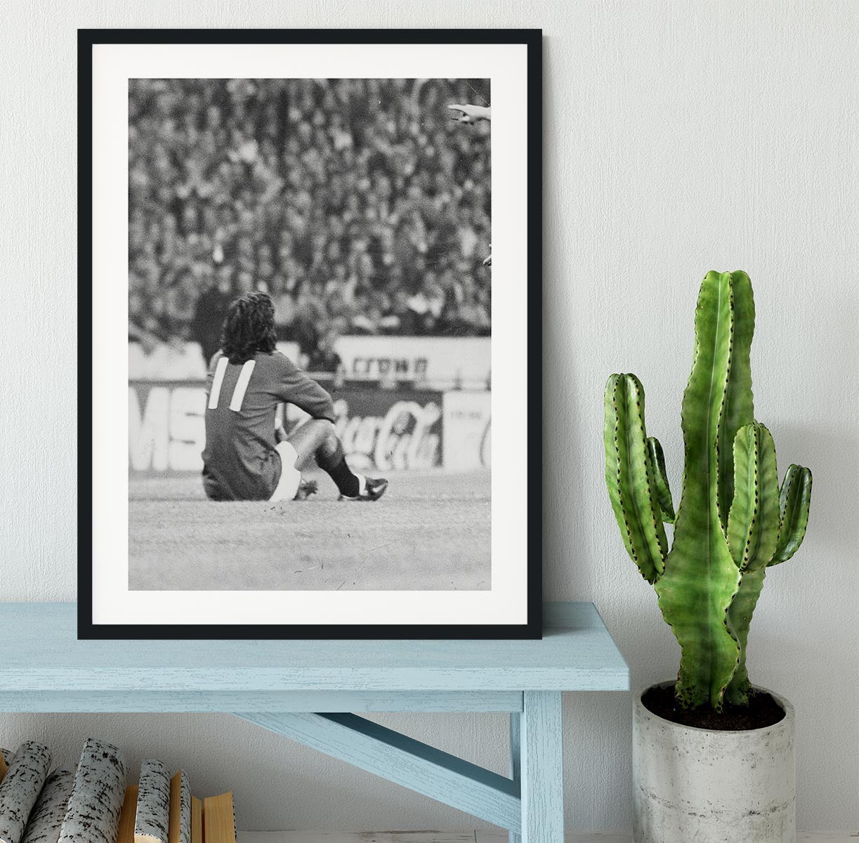 George Best Protest Framed Print - Canvas Art Rocks - 1