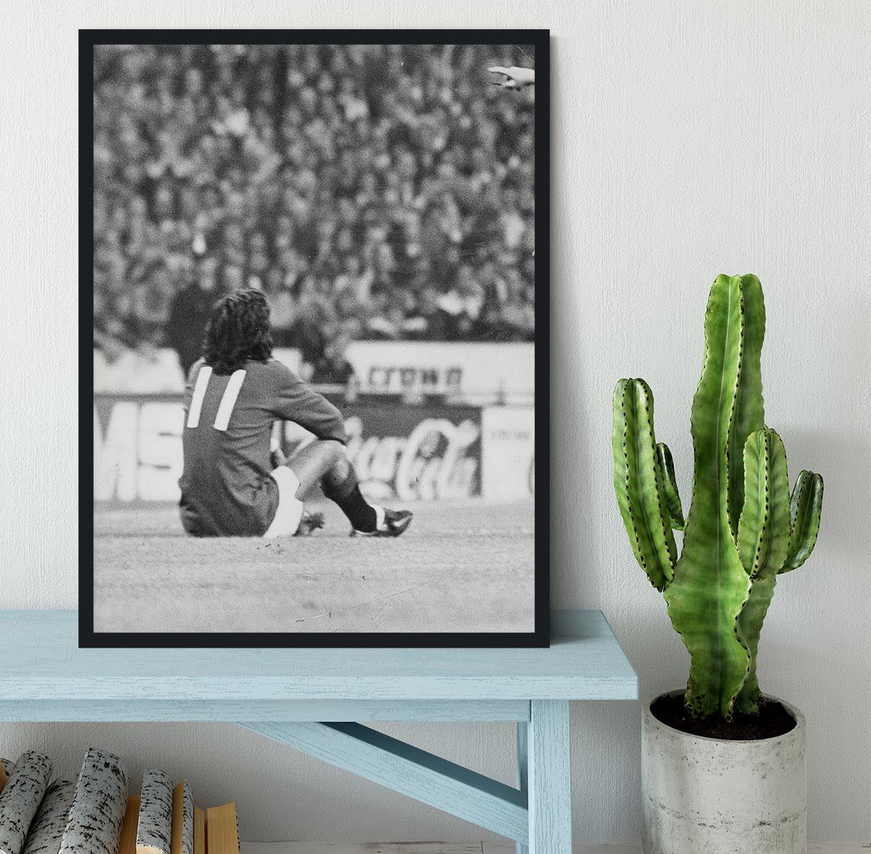 George Best Protest Framed Print - Canvas Art Rocks - 2