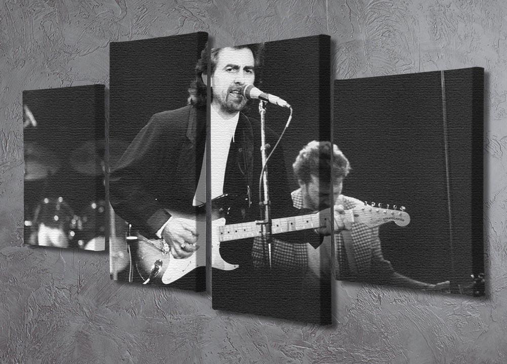 George Harrison at the Princes Trust concert in 1988 4 Split Panel Canvas - Canvas Art Rocks - 2
