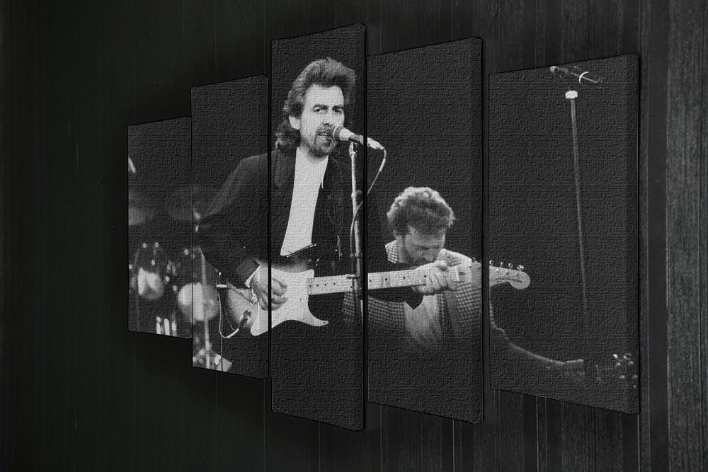 George Harrison at the Princes Trust concert in 1988 5 Split Panel Canvas - Canvas Art Rocks - 2
