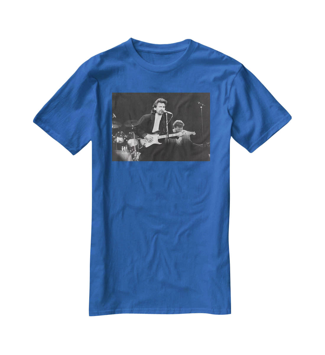 George Harrison at the Princes Trust concert in 1988 T-Shirt - Canvas Art Rocks - 2