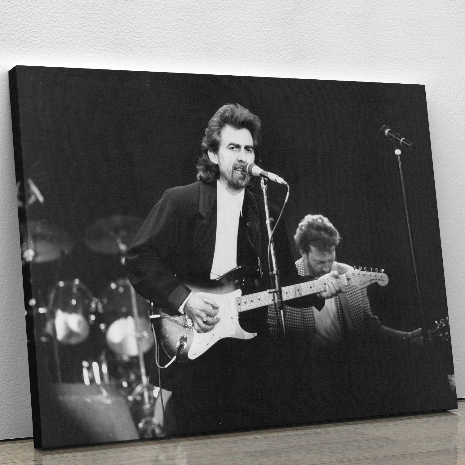 George Harrison at the Princes Trust concert in 1988 Canvas Print or Poster - Canvas Art Rocks - 1