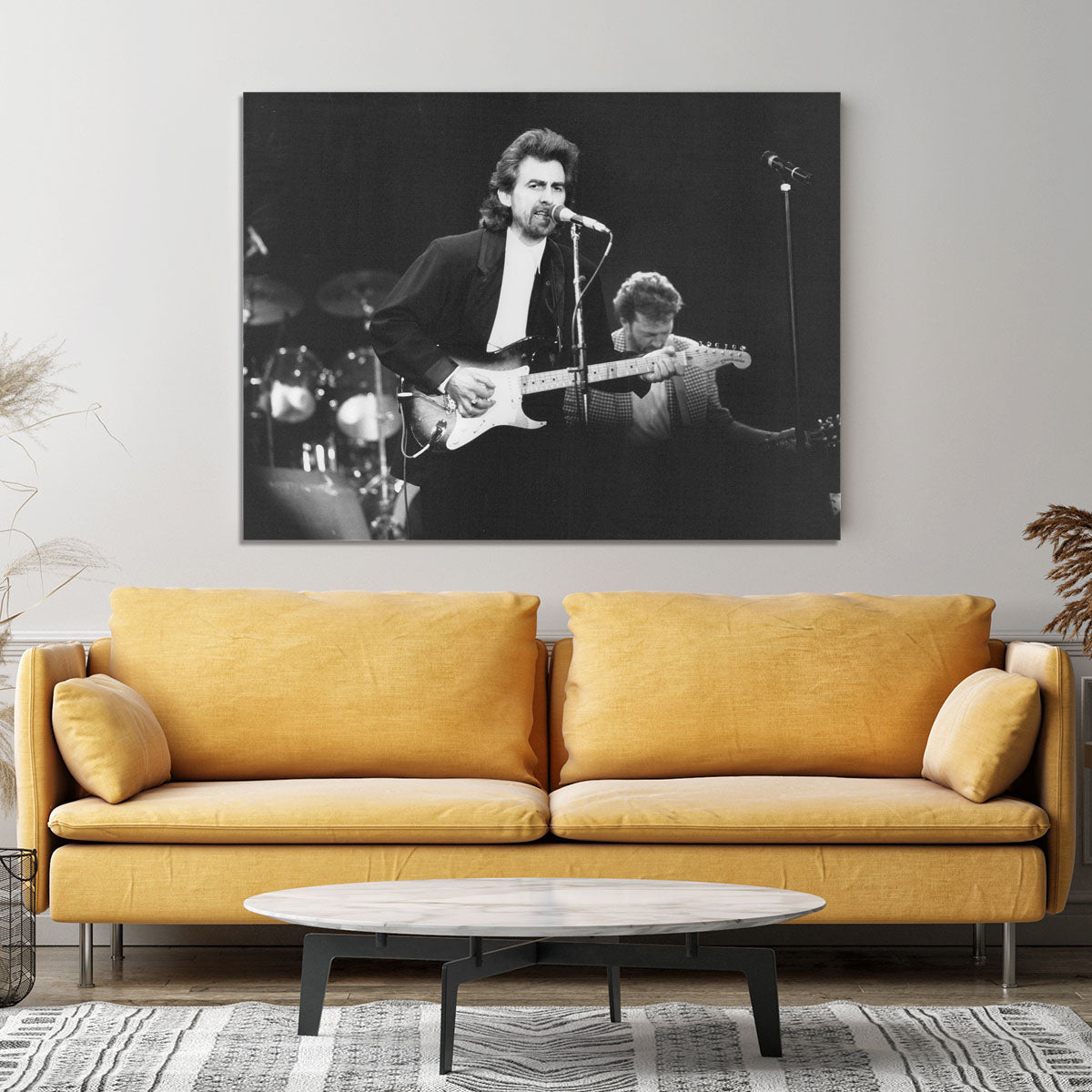 George Harrison at the Princes Trust concert in 1988 Canvas Print or Poster - Canvas Art Rocks - 4
