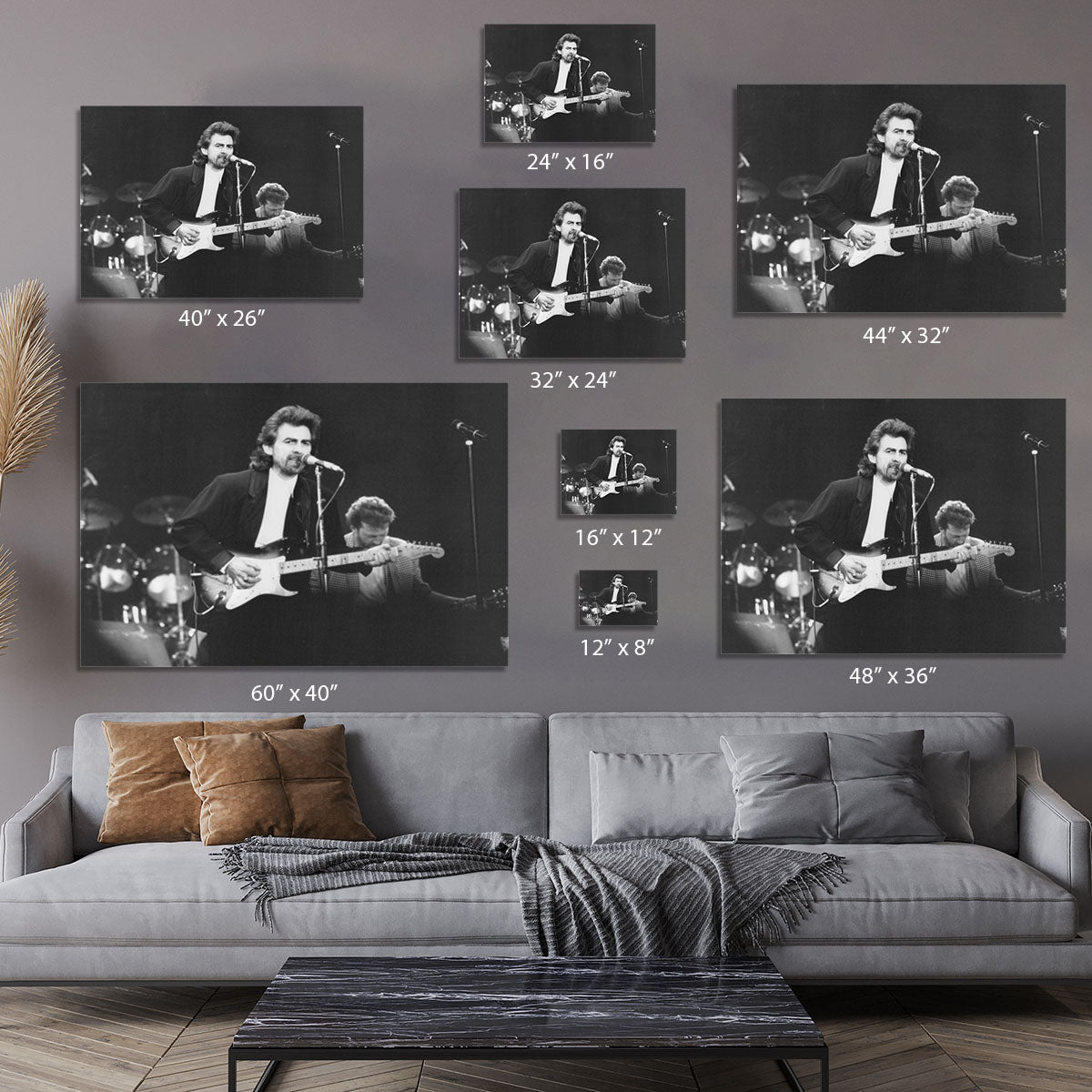 George Harrison at the Princes Trust concert in 1988 Canvas Print or Poster - Canvas Art Rocks - 7