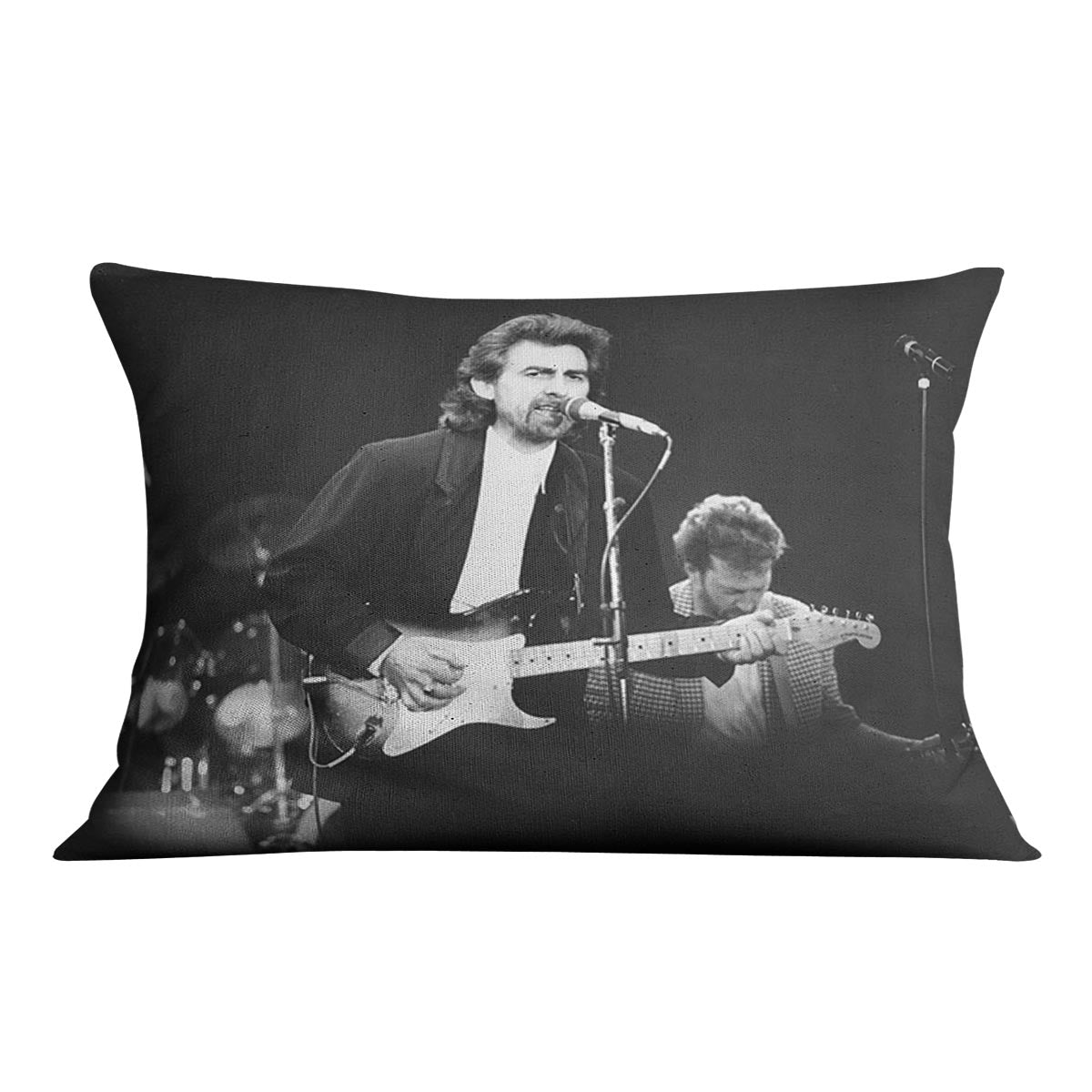 George Harrison at the Princes Trust concert in 1988 Cushion