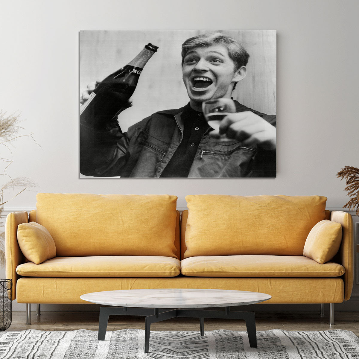Georgie Fame with champagne Canvas Print or Poster - Canvas Art Rocks - 4