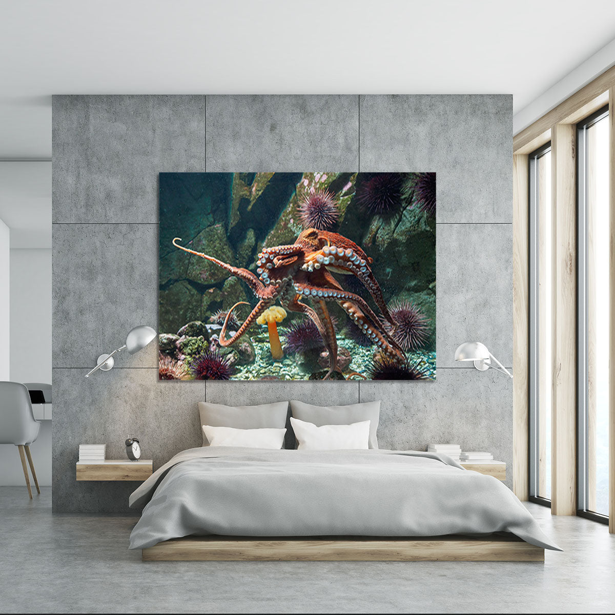 Giant Pacific octopus Canvas Print or Poster - Canvas Art Rocks - 5